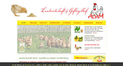 Desktop Screenshot of gefluegelhof-adam.de